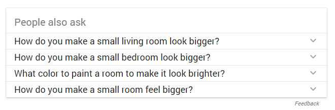 Google Search Related Questions Example