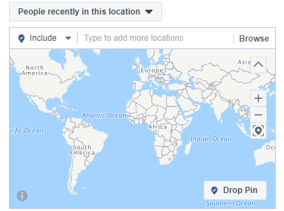 Radius Targeting in Facebook